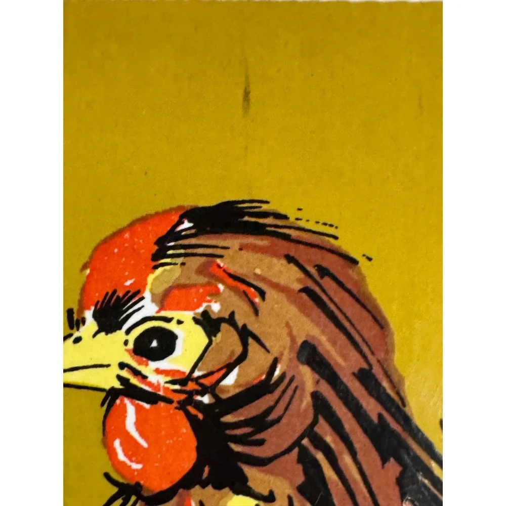 Holt Howard Cast Iron Rooster Ceramic Tile Footed Trivet 9.5